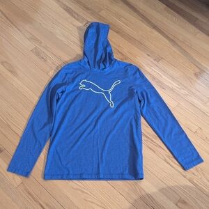 Puma Blue Long Sleeve Hoodie